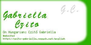 gabriella czito business card
