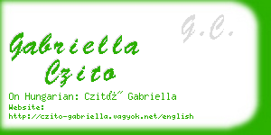 gabriella czito business card